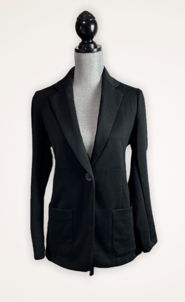 Max Studio Women's Single Breasted Black Blazer Jacket Size Small $128